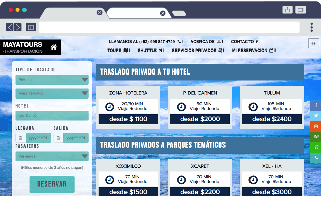 Web de Mayatours