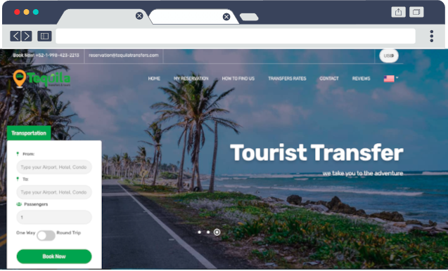 Web de Tequila Transfers